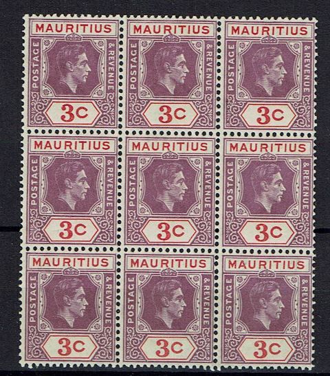 Image of Mauritius SG 253/253a UMM British Commonwealth Stamp